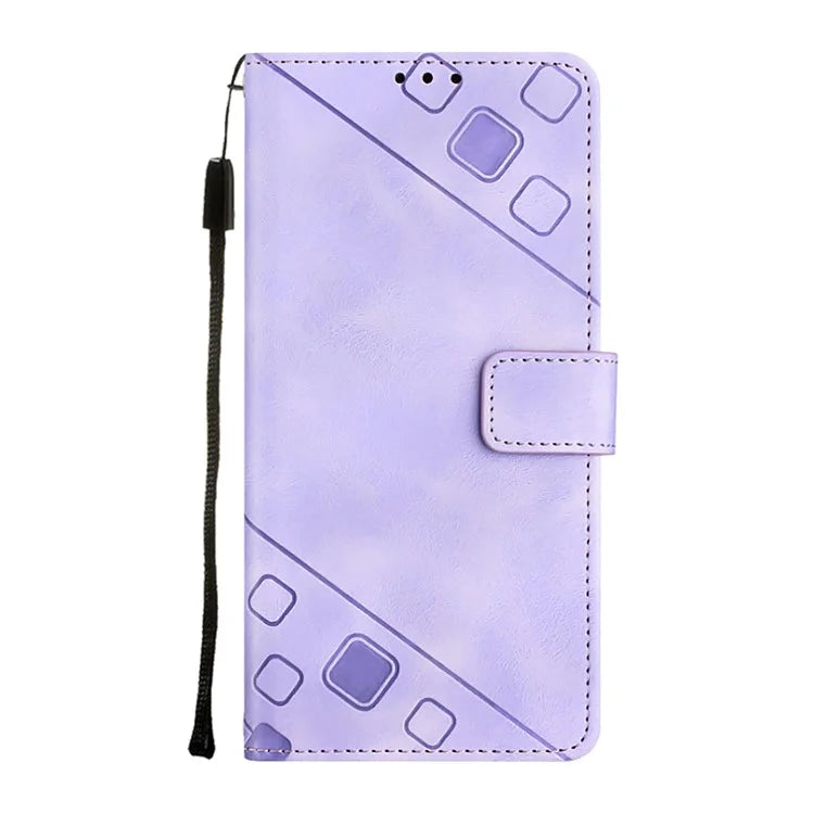 PT005 YB Imprinting Series-6 For Google Pixel 9 Pro Leather Case Wallet Card Slots Phone Cover