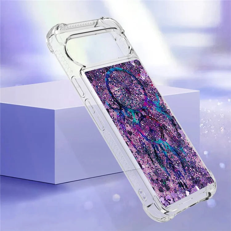 YB Quicksand Series-2 For Google Pixel 9 Pro Case Liquid Quicksand Pattern TPU Phone Cover