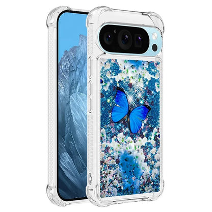 YB Quicksand Series-2 For Google Pixel 9 Pro Case Liquid Quicksand Pattern TPU Phone Cover