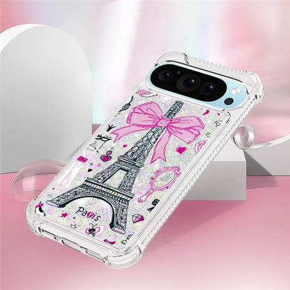 YB Quicksand Series-2 For Google Pixel 9 Pro Case Liquid Quicksand Pattern TPU Phone Cover