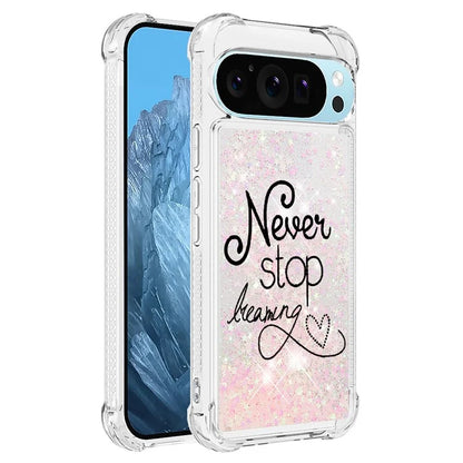 YB Quicksand Series-2 For Google Pixel 9 Pro Case Liquid Quicksand Pattern TPU Phone Cover