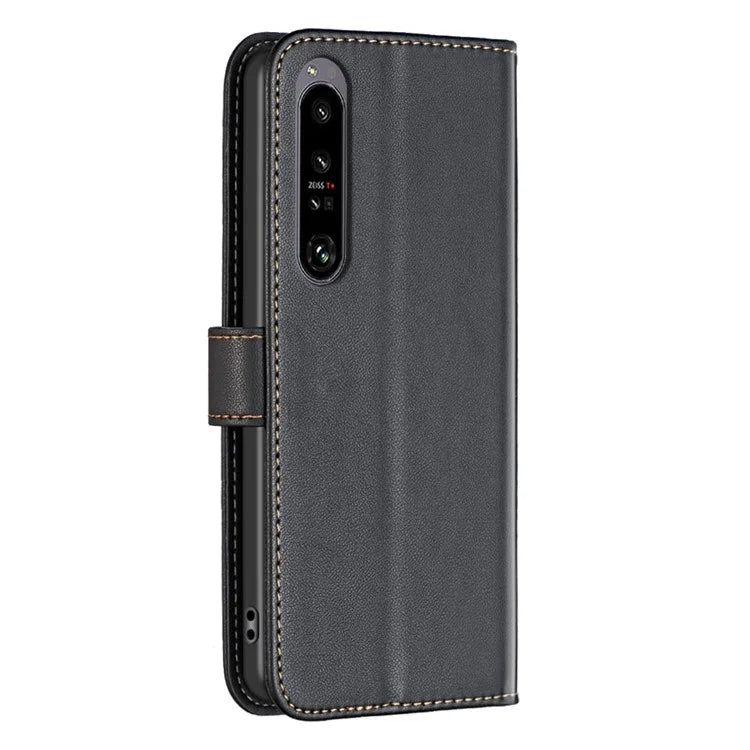 BINFEN COLOR BF17 For Sony Xperia 1 VI Magnetic Phone Case Leather Flip Stand Cover