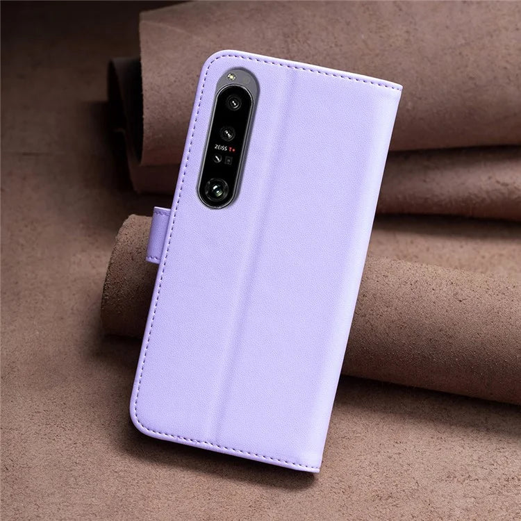 BINFEN COLOR BF17 For Sony Xperia 1 VI Magnetic Phone Case Leather Flip Stand Cover