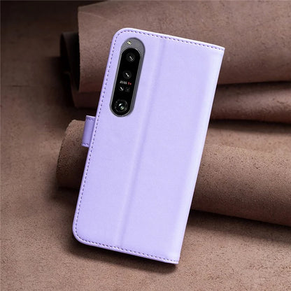 BINFEN COLOR BF17 For Sony Xperia 1 VI Magnetic Phone Case Leather Flip Stand Cover