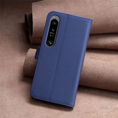 BINFEN COLOR BF17 For Sony Xperia 1 VI Magnetic Phone Case Leather Flip Stand Cover