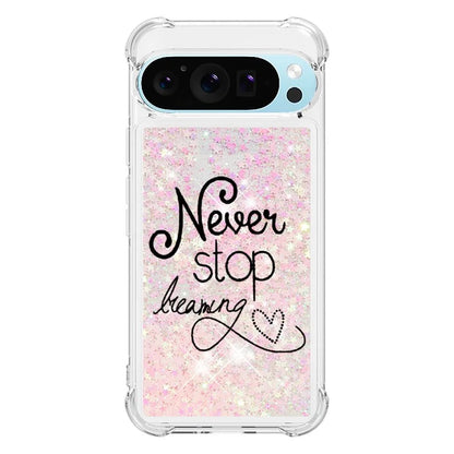 YB Quicksand Series-2 For Google Pixel 9 Case Liquid Glitter Sequins TPU Cover Pattern Printing