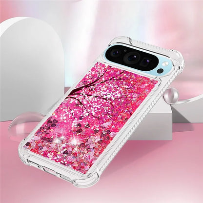 YB Quicksand Series-2 For Google Pixel 9 Case Liquid Glitter Sequins TPU Cover Pattern Printing