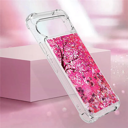 YB Quicksand Series-2 For Google Pixel 9 Case Liquid Glitter Sequins TPU Cover Pattern Printing