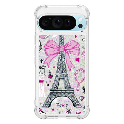 YB Quicksand Series-2 For Google Pixel 9 Case Liquid Glitter Sequins TPU Cover Pattern Printing