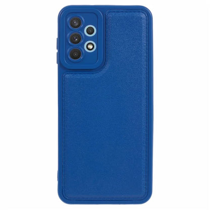 XL Series for Samsung Galaxy A73 5G TPU Case Solid Color Imitation Leather Texture Protective Cover