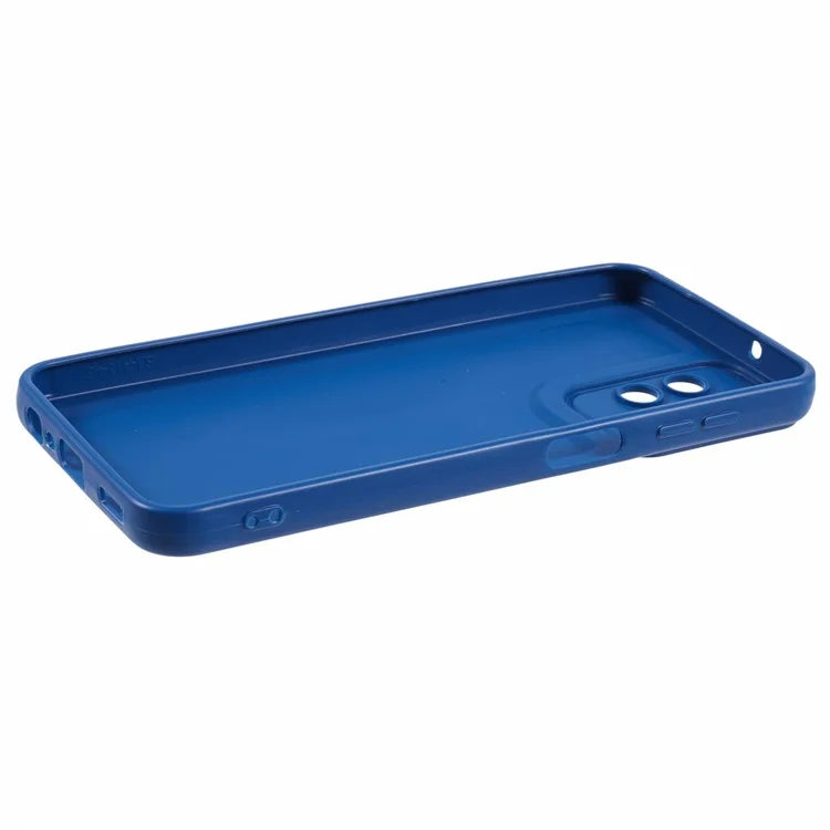 XL Series for Samsung Galaxy A73 5G TPU Case Solid Color Imitation Leather Texture Protective Cover