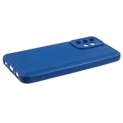 XL Series for Samsung Galaxy A73 5G TPU Case Solid Color Imitation Leather Texture Protective Cover