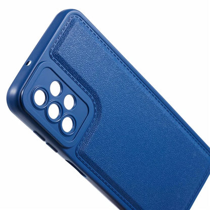 XL Series for Samsung Galaxy A73 5G TPU Case Solid Color Imitation Leather Texture Protective Cover