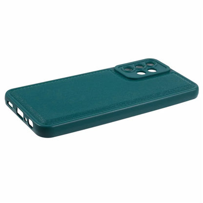 XL Series for Samsung Galaxy A73 5G TPU Case Solid Color Imitation Leather Texture Protective Cover