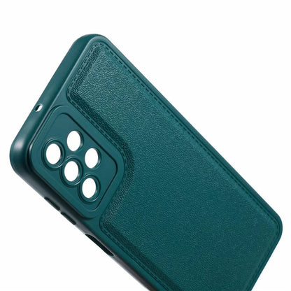 XL Series for Samsung Galaxy A73 5G TPU Case Solid Color Imitation Leather Texture Protective Cover