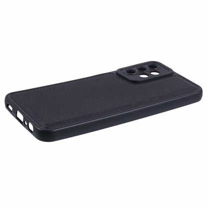 XL Series for Samsung Galaxy A73 5G TPU Case Solid Color Imitation Leather Texture Protective Cover