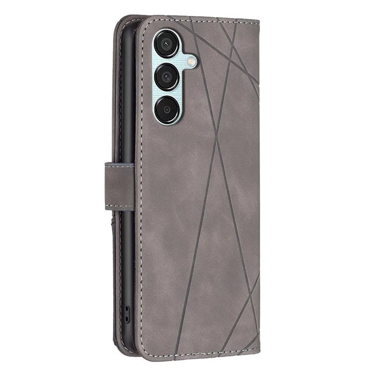 BINFEN COLOR BF05 For Samsung Galaxy M15 5G Imprinted Case PU Leather Wallet Phone Cover
