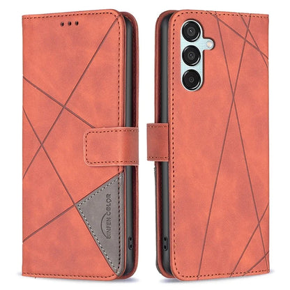 BINFEN COLOR BF05 For Samsung Galaxy M15 5G Imprinted Case PU Leather Wallet Phone Cover