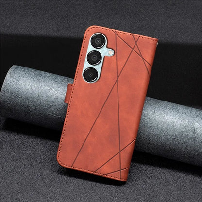 BINFEN COLOR BF05 For Samsung Galaxy M15 5G Imprinted Case PU Leather Wallet Phone Cover