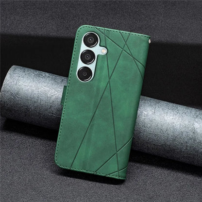 BINFEN COLOR BF05 For Samsung Galaxy M15 5G Imprinted Case PU Leather Wallet Phone Cover