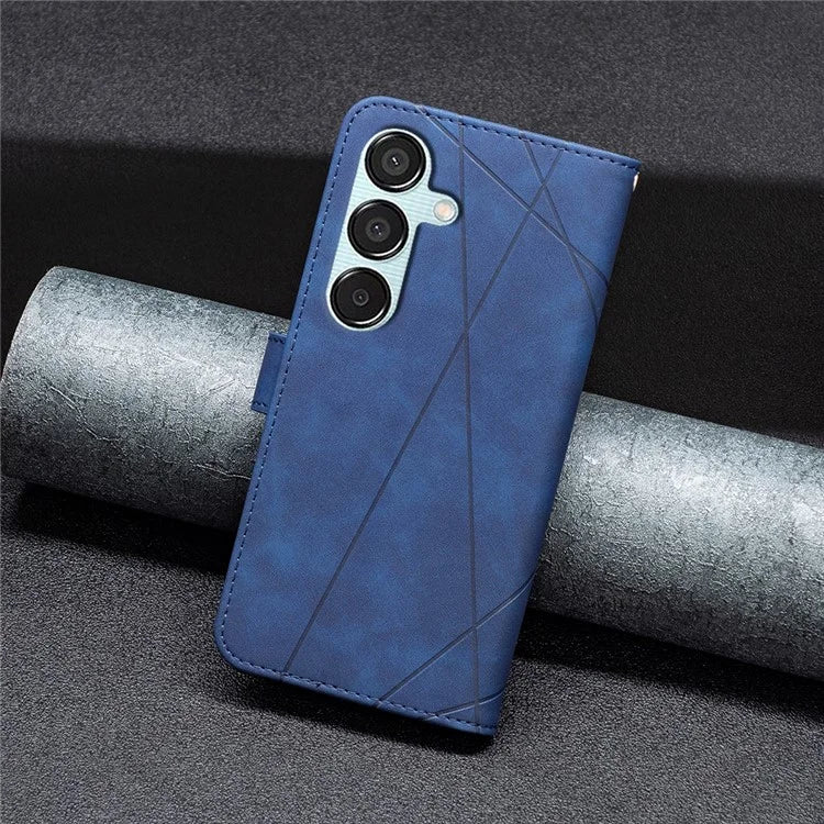 BINFEN COLOR BF05 For Samsung Galaxy M15 5G Imprinted Case PU Leather Wallet Phone Cover