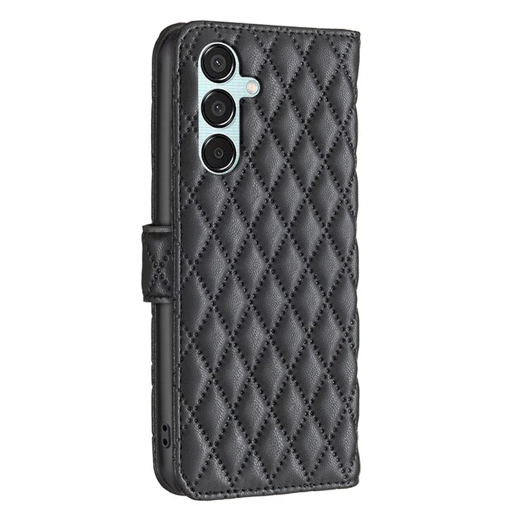 BINFEN COLOR BF Style-14 For Samsung Galaxy M15 5G Magnetic Case Leather Card Slots Phone Protector
