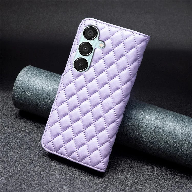 BINFEN COLOR BF Style-14 For Samsung Galaxy M15 5G Magnetic Case Leather Card Slots Phone Protector