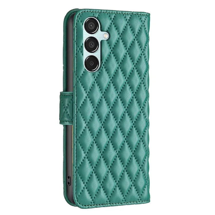 BINFEN COLOR BF Style-14 For Samsung Galaxy M15 5G Magnetic Case Leather Card Slots Phone Protector