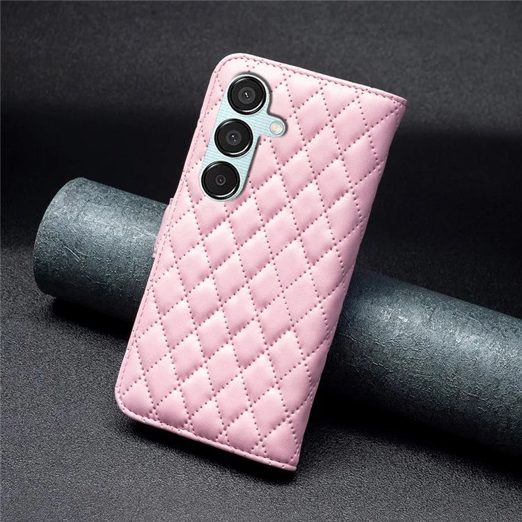 BINFEN COLOR BF Style-14 For Samsung Galaxy M15 5G Magnetic Case Leather Card Slots Phone Protector