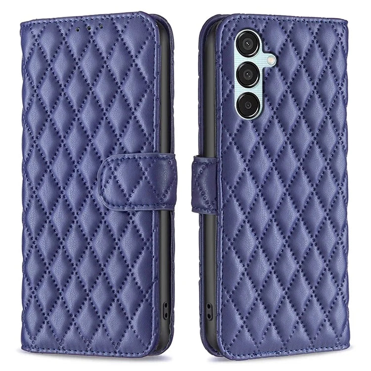 BINFEN COLOR BF Style-14 For Samsung Galaxy M15 5G Magnetic Case Leather Card Slots Phone Protector