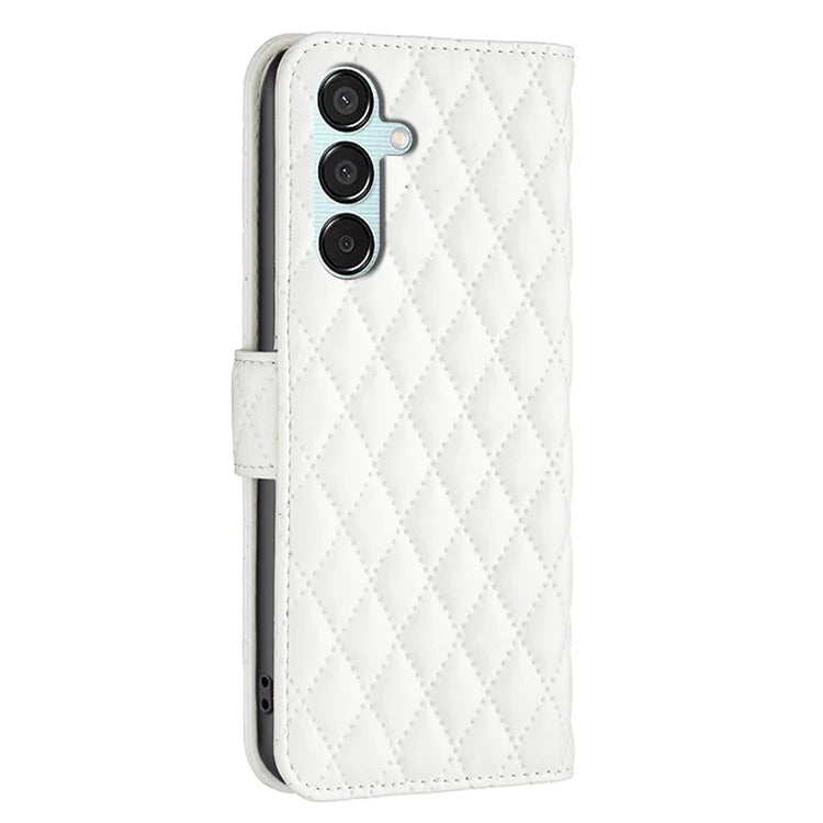 BINFEN COLOR BF Style-14 For Samsung Galaxy M15 5G Magnetic Case Leather Card Slots Phone Protector