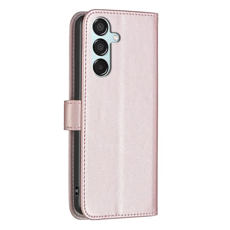 BINFEN COLOR BF17 For Samsung Galaxy M15 5G Case Magnetic Closing Drop-proof Phone Wallet Cover