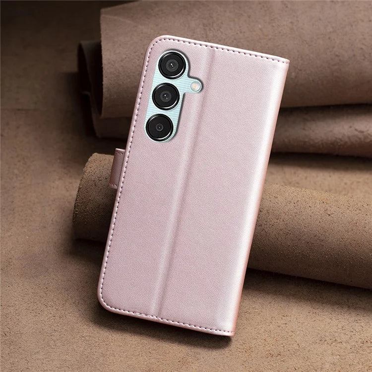 BINFEN COLOR BF17 For Samsung Galaxy M15 5G Case Magnetic Closing Drop-proof Phone Wallet Cover
