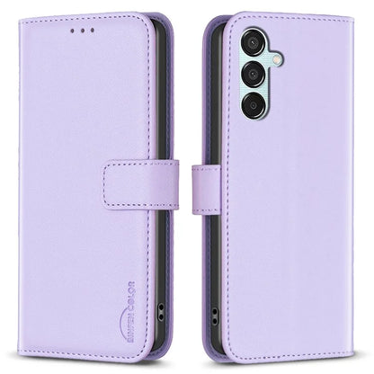 BINFEN COLOR BF17 For Samsung Galaxy M15 5G Case Magnetic Closing Drop-proof Phone Wallet Cover