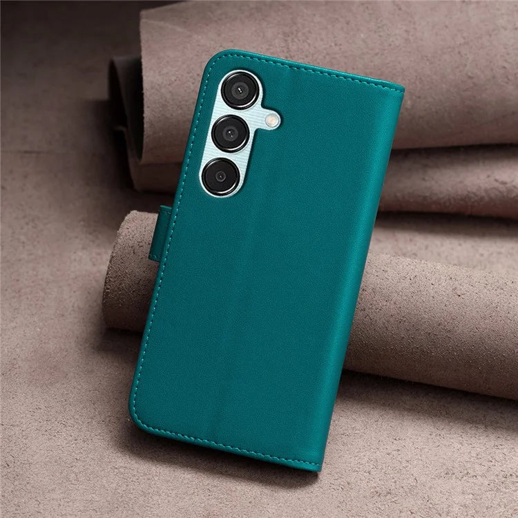 BINFEN COLOR BF17 For Samsung Galaxy M15 5G Case Magnetic Closing Drop-proof Phone Wallet Cover