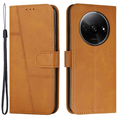 For Xiaomi Redmi A3 Case Calf Texture Leather Wallet Phone Cover with Folio Stand