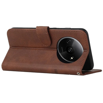For Xiaomi Redmi A3 Case Calf Texture Leather Wallet Phone Cover with Folio Stand