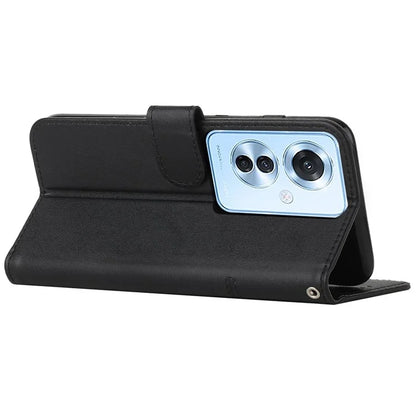 For Oppo Reno11 F 5G / F25 Pro 5G Case PU Leather Calf Texture Phone Cover with 3 Card Holder