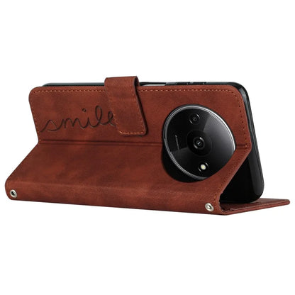 For Xiaomi Redmi A3 Case Heart Shockproof Leather Flip Handbag Phone Cover