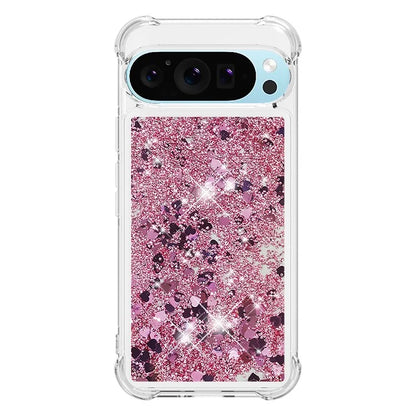 YB Quicksand Series-1 For Google Pixel 9 Case Sequins Liquid Protective TPU Phone Cover