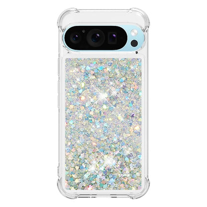 YB Quicksand Series-1 For Google Pixel 9 Case Sequins Liquid Protective TPU Phone Cover