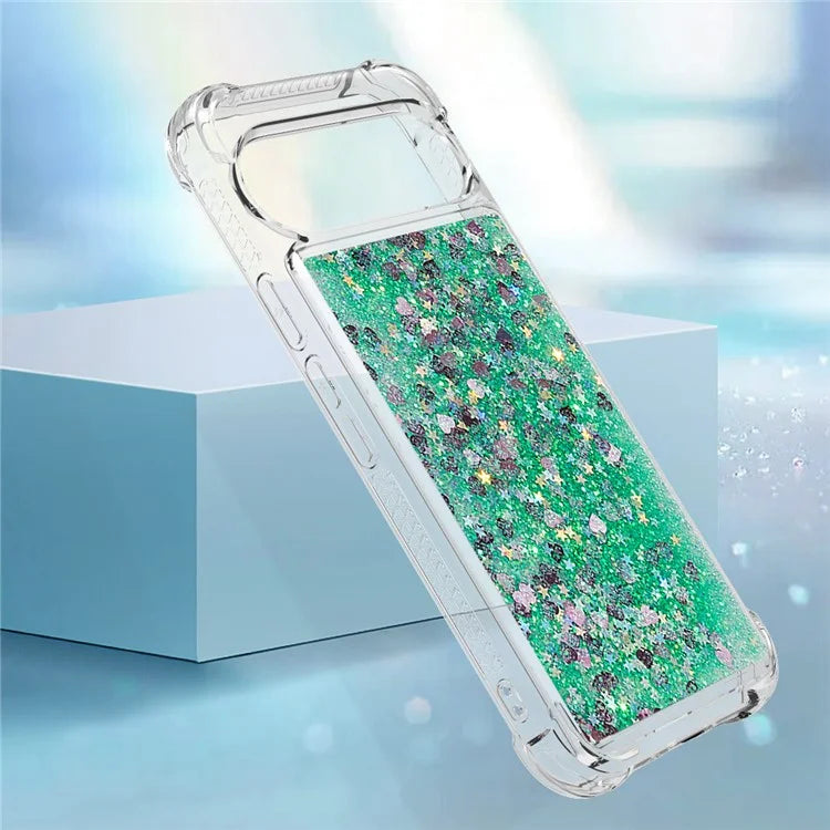 YB Quicksand Series-1 For Google Pixel 9 Case Sequins Liquid Protective TPU Phone Cover