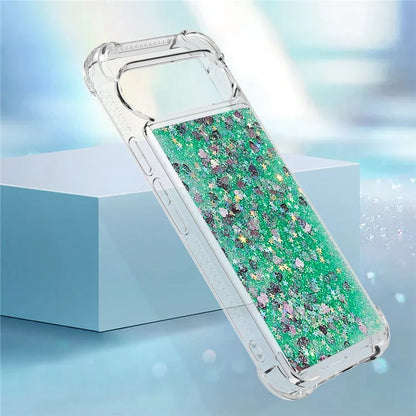 YB Quicksand Series-1 For Google Pixel 9 Case Sequins Liquid Protective TPU Phone Cover