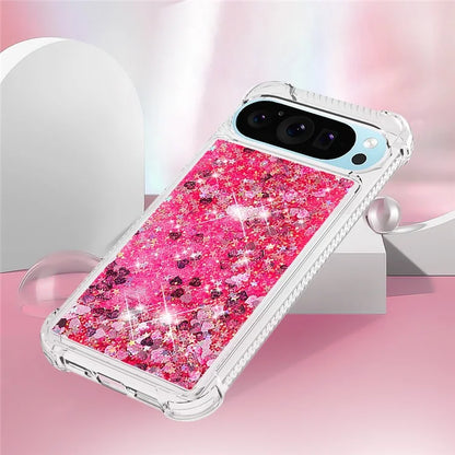YB Quicksand Series-1 For Google Pixel 9 Case Sequins Liquid Protective TPU Phone Cover
