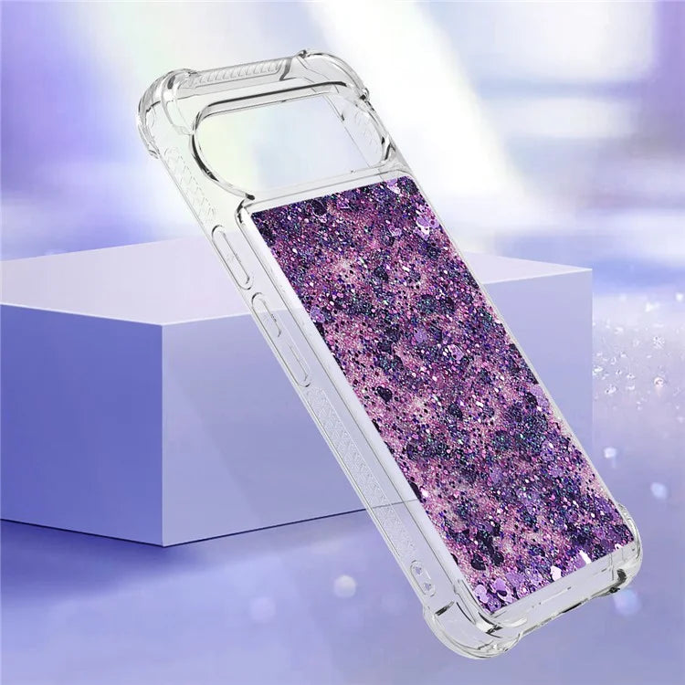 YB Quicksand Series-1 For Google Pixel 9 Case Sequins Liquid Protective TPU Phone Cover