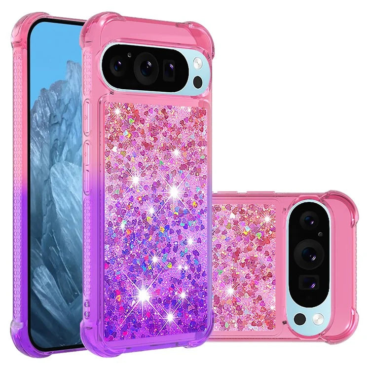 YB Quicksand Series-3 for Google Pixel 9 Case Quicksand Gradient TPU Phone Cover