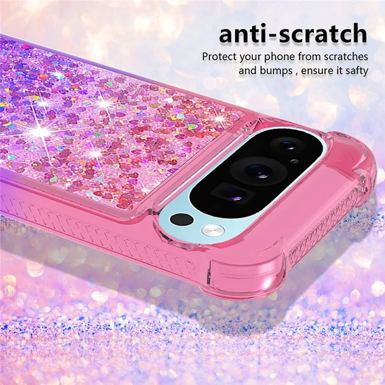YB Quicksand Series-3 for Google Pixel 9 Case Quicksand Gradient TPU Phone Cover