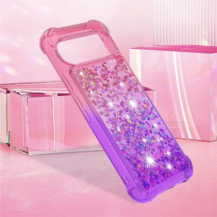 YB Quicksand Series-3 for Google Pixel 9 Case Quicksand Gradient TPU Phone Cover