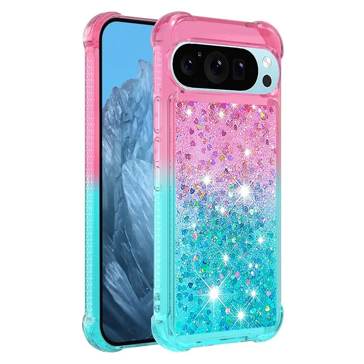 YB Quicksand Series-3 for Google Pixel 9 Case Quicksand Gradient TPU Phone Cover