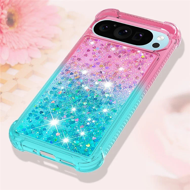 YB Quicksand Series-3 for Google Pixel 9 Case Quicksand Gradient TPU Phone Cover